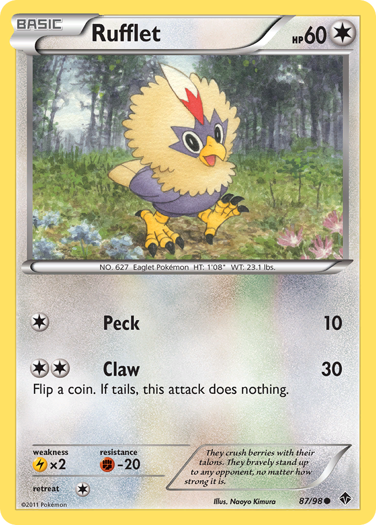 Rufflet (87/98) [Black & White: Emerging Powers] | Rock City Comics