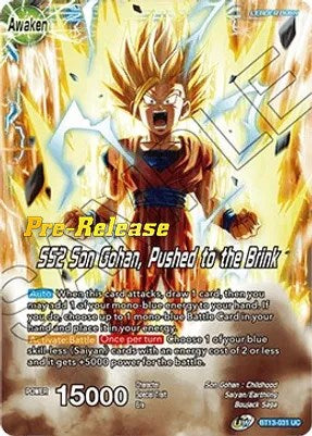 Son Gohan // SS2 Son Gohan, Pushed to the Brink (BT13-031) [Supreme Rivalry Prerelease Promos] | Rock City Comics