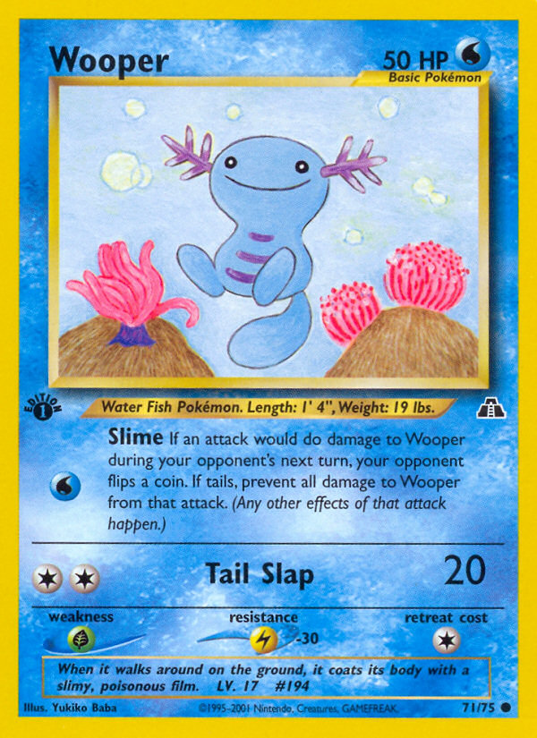 Wooper (71/75) [Neo Discovery 1st Edition] | Rock City Comics