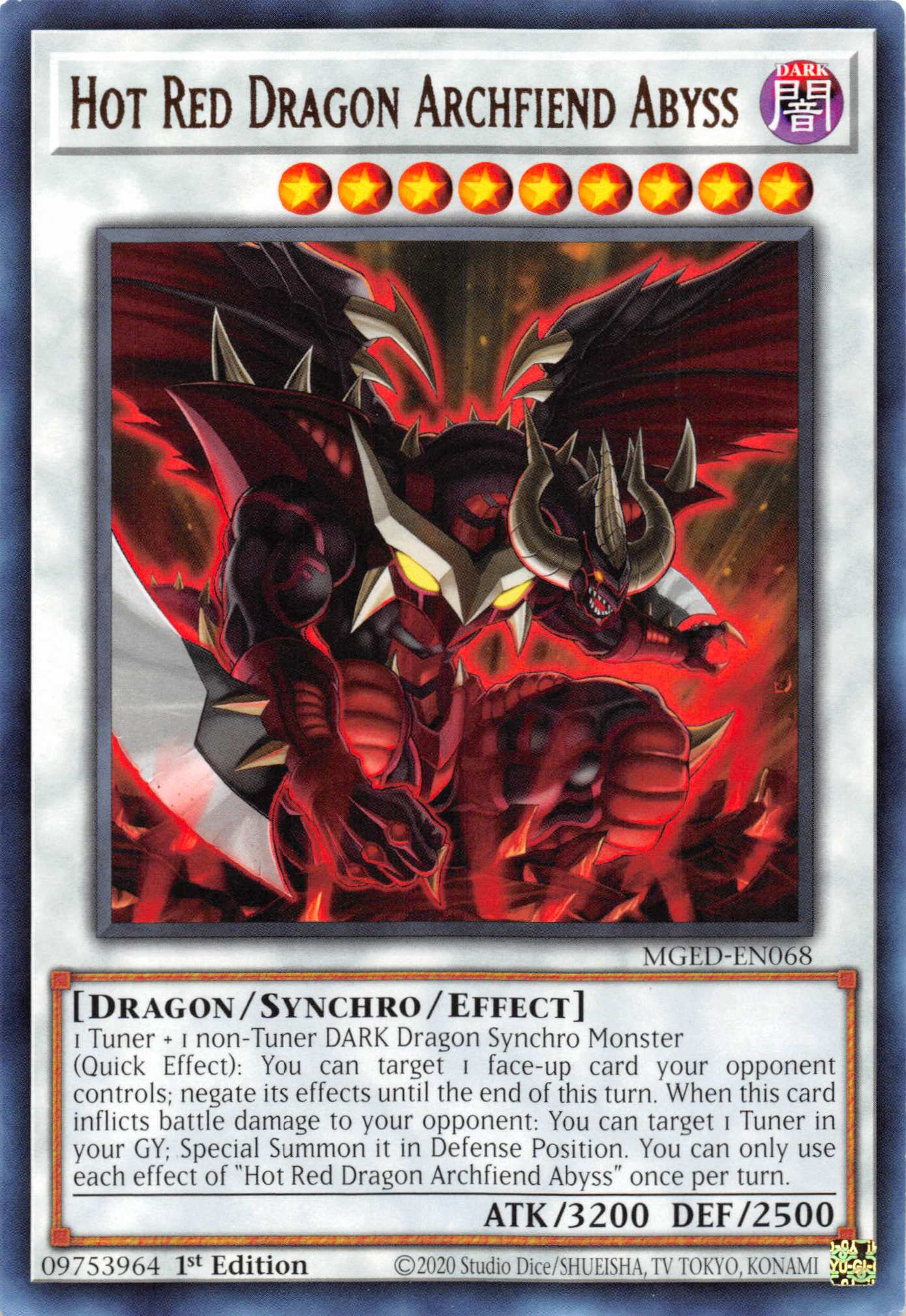 Hot Red Dragon Archfiend Abyss [MGED-EN068] Rare | Rock City Comics