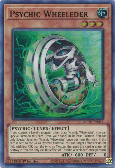 Psychic Wheeleder [MP20-EN014] Ultra Rare | Rock City Comics