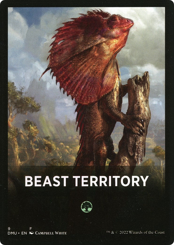 Beast Territory Theme Card [Dominaria United Tokens] | Rock City Comics