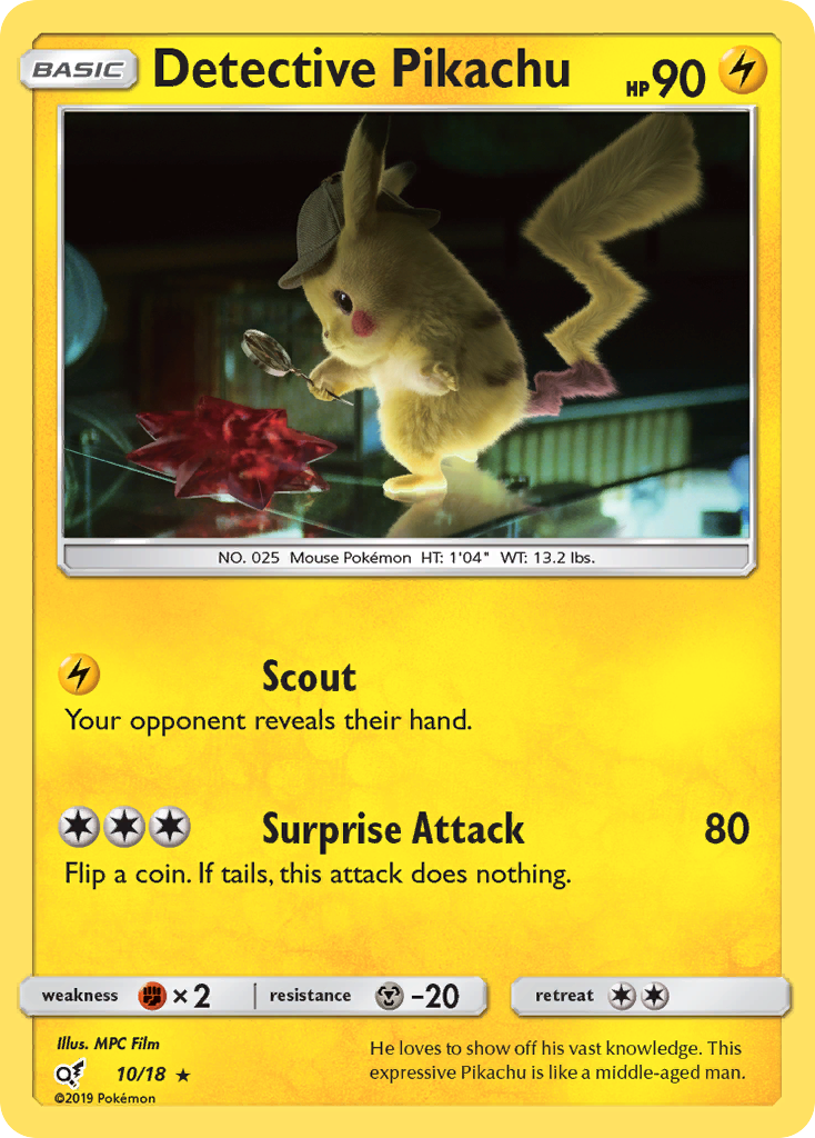 Detective Pikachu (10/18) [Sun & Moon: Detective Pikachu] | Rock City Comics