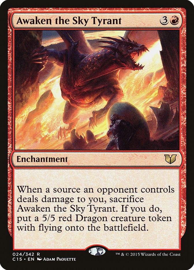 Awaken the Sky Tyrant [Commander 2015] | Rock City Comics