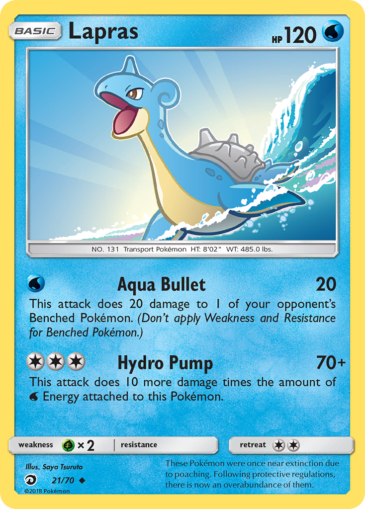 Lapras (21/70) [Sun & Moon: Dragon Majesty] | Rock City Comics