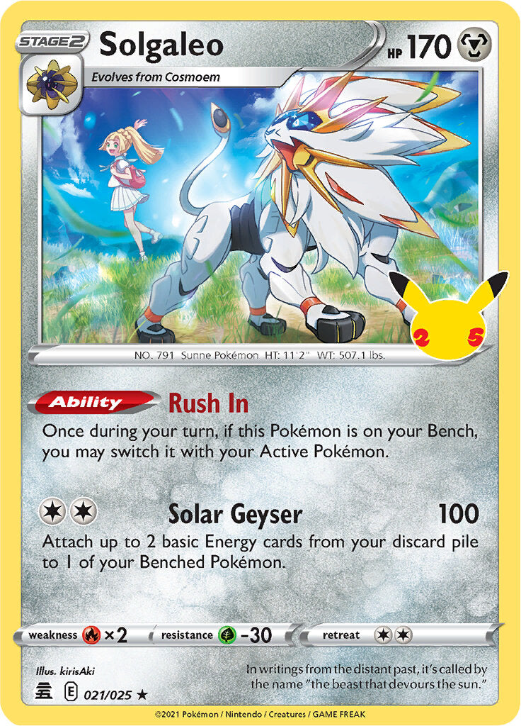 Solgaleo (021/025) [Celebrations: 25th Anniversary] | Rock City Comics