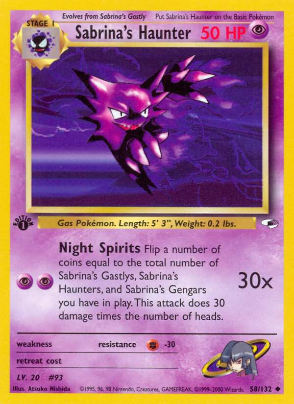 Sabrina's Haunter (58/132) [Gym Heroes 1st Edition] | Rock City Comics