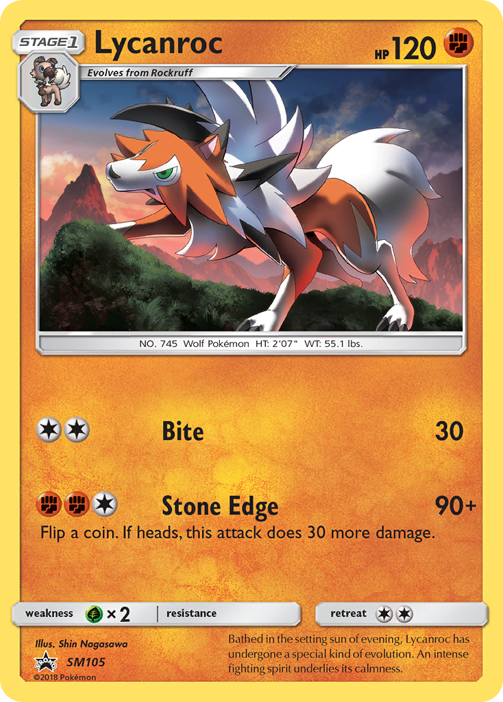 Lycanroc (SM105) [Sun & Moon: Black Star Promos] | Rock City Comics