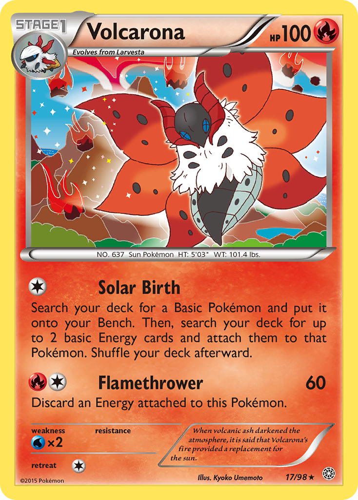 Volcarona (17/98) [XY: Ancient Origins] | Rock City Comics