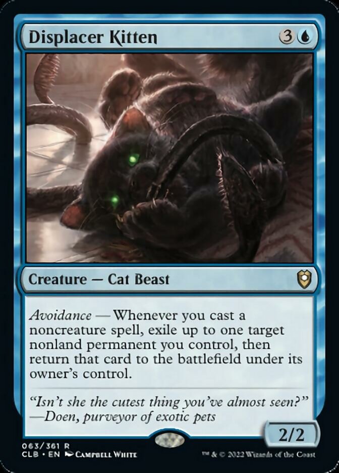 Displacer Kitten [Commander Legends: Battle for Baldur's Gate] | Rock City Comics