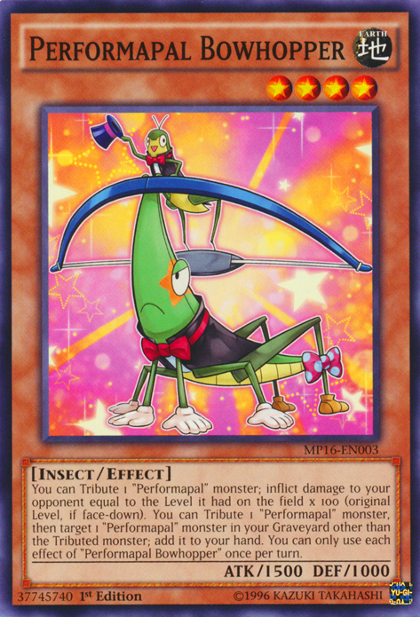 Performapal Bowhopper [MP16-EN003] Common | Rock City Comics