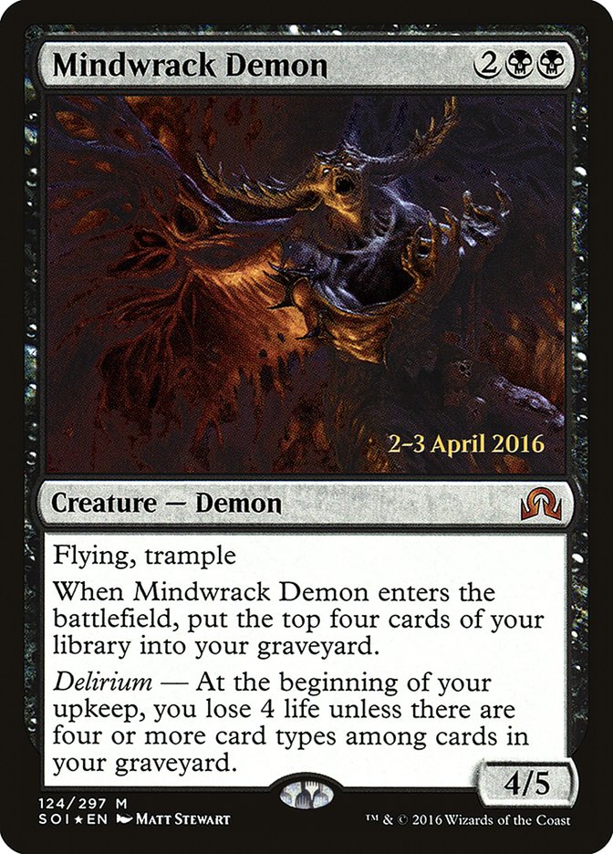 Mindwrack Demon [Shadows over Innistrad Prerelease Promos] | Rock City Comics