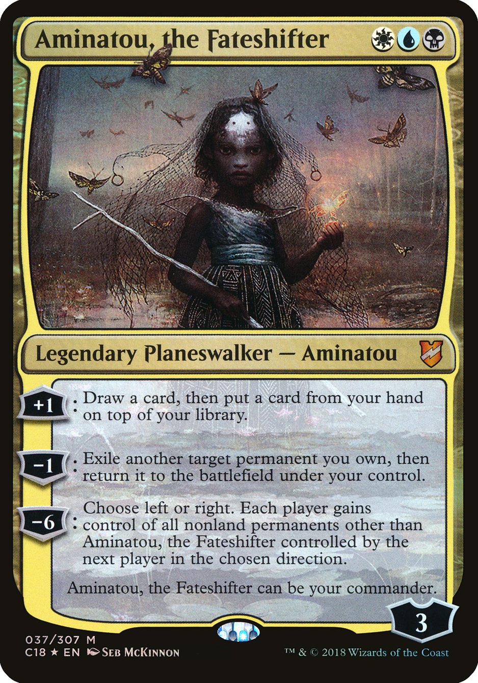 Aminatou, the Fateshifter (Oversized) [Commander 2018 Oversized] | Rock City Comics