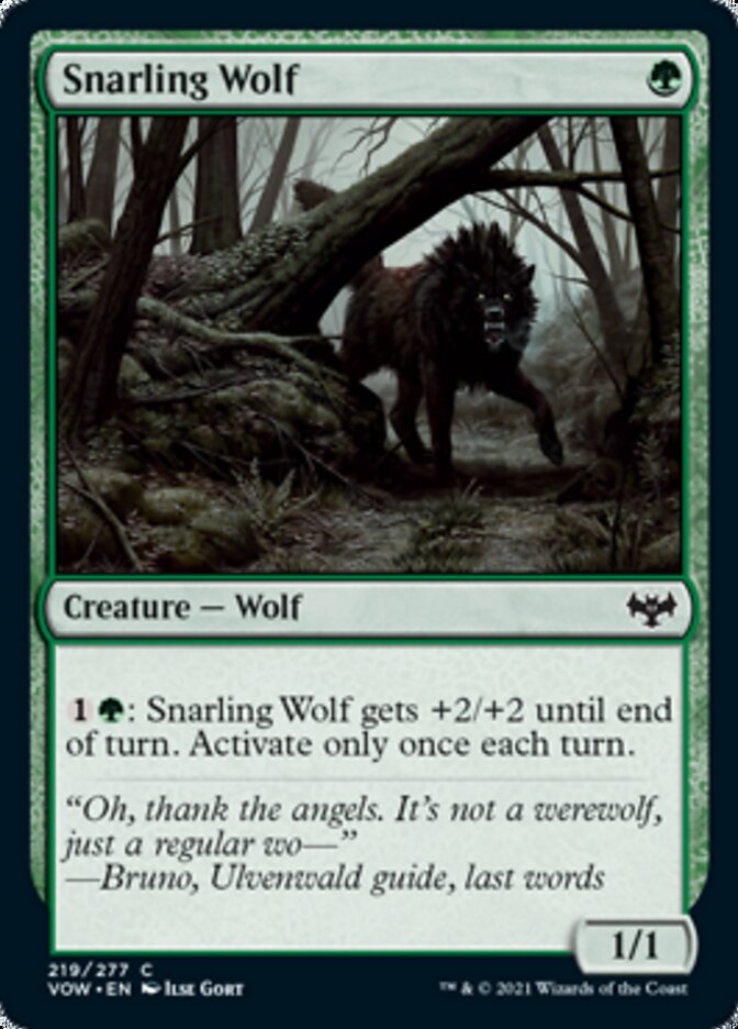 Snarling Wolf [Innistrad: Crimson Vow] | Rock City Comics