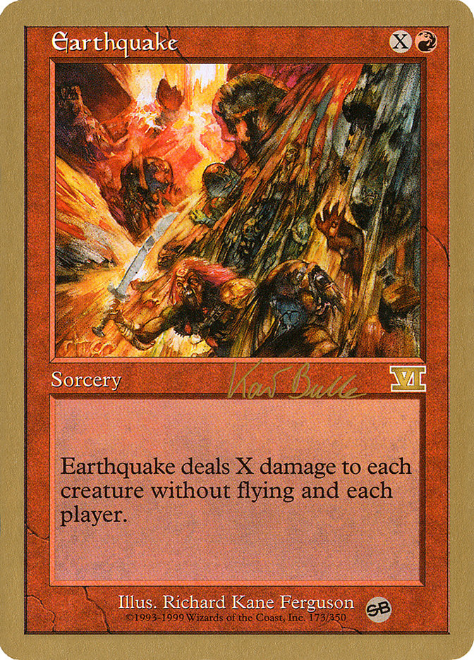 Earthquake (Kai Budde) (SB) [World Championship Decks 1999] | Rock City Comics