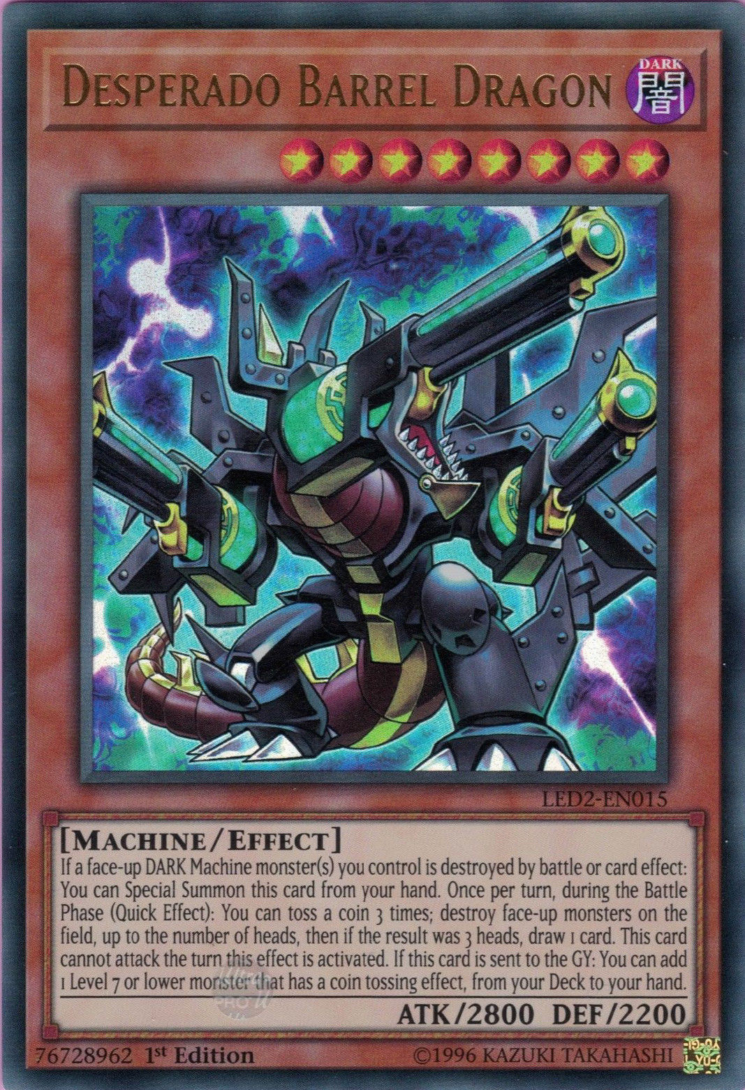 Desperado Barrel Dragon [LED2-EN015] Ultra Rare | Rock City Comics