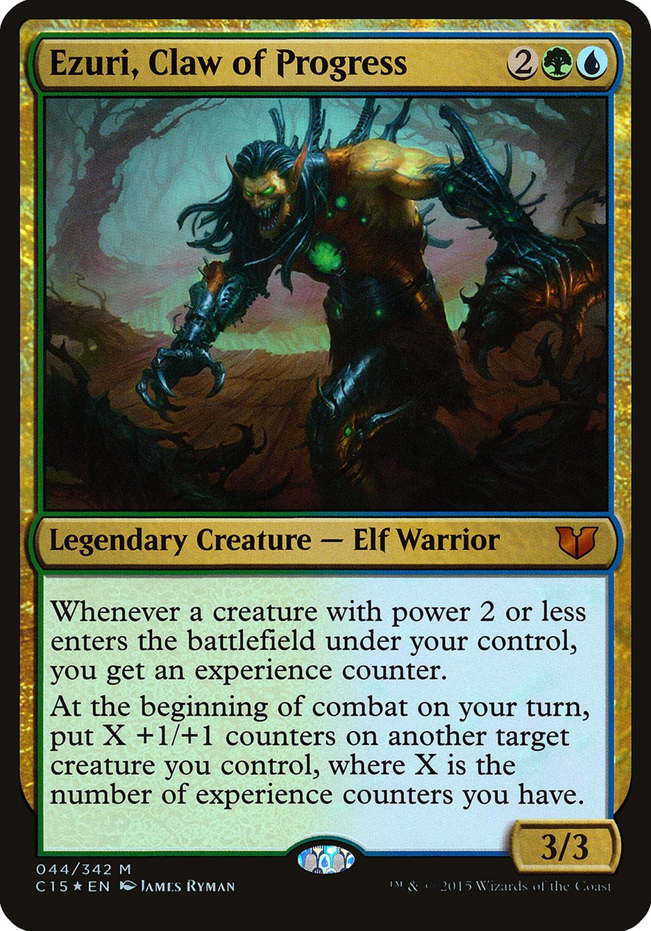 Ezuri, Claw of Progress (Oversized) [Commander 2015 Oversized] | Rock City Comics