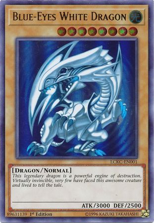 Blue-Eyes White Dragon (Version 2) [LCKC-EN001] Ultra Rare | Rock City Comics