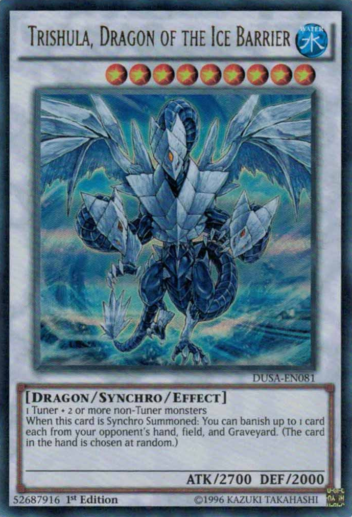 Trishula, Dragon of the Ice Barrier [DUSA-EN081] Ultra Rare | Rock City Comics