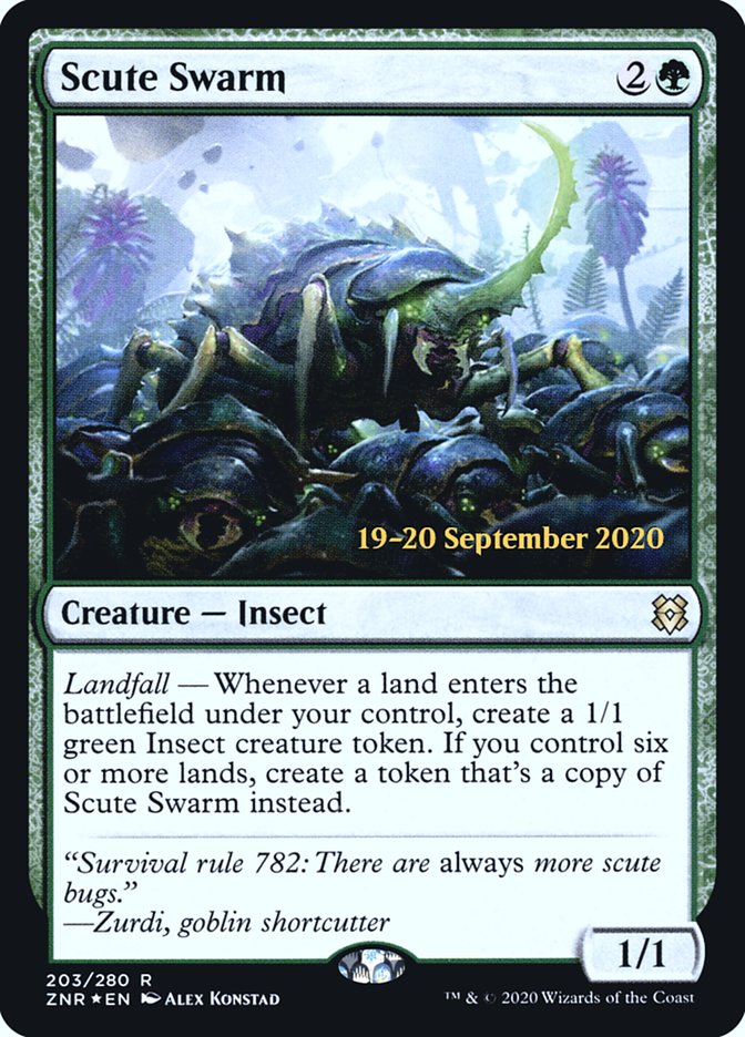 Scute Swarm [Zendikar Rising Prerelease Promos] | Rock City Comics