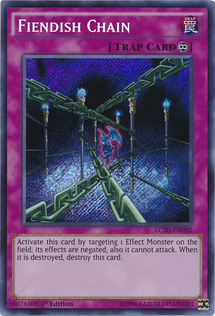 Fiendish Chain [LC5D-EN082] Secret Rare | Rock City Comics