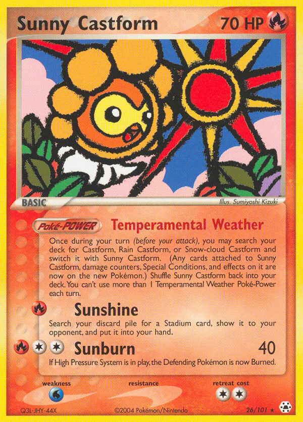 Sunny Castform (26/101) [EX: Hidden Legends] | Rock City Comics