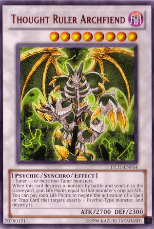 Thought Ruler Archfiend (Red) [DL11-EN014] Rare | Rock City Comics