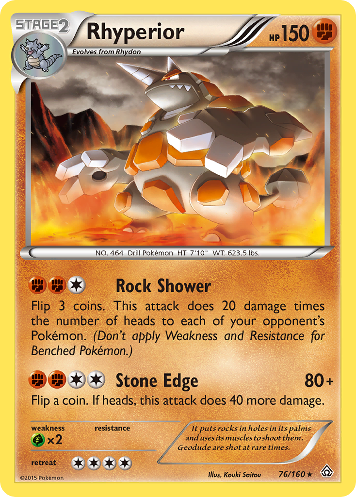 Rhyperior (76/160) [XY: Primal Clash] | Rock City Comics