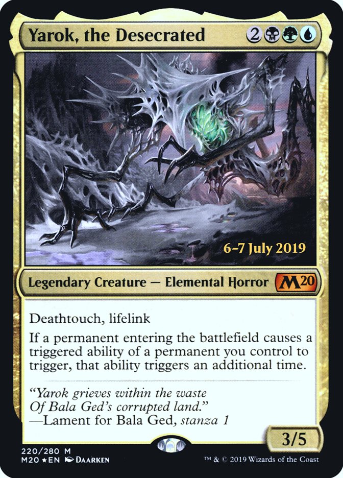 Yarok, the Desecrated  [Core Set 2020 Prerelease Promos] | Rock City Comics