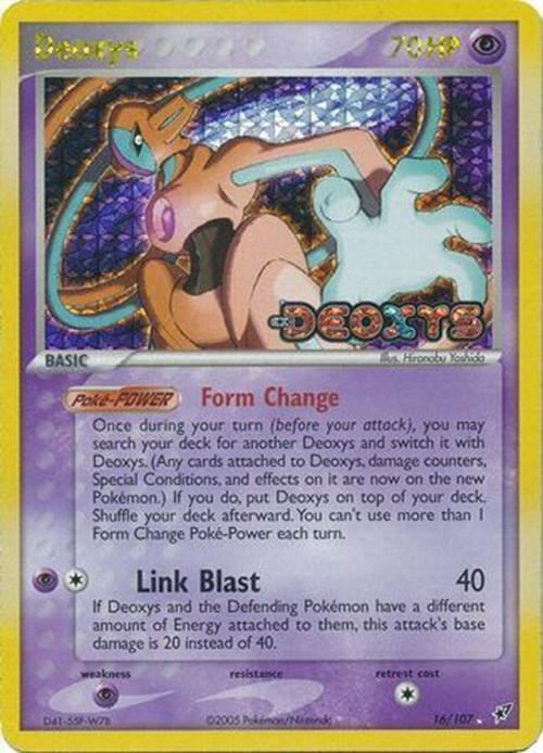 Deoxys (16/107) (Stamped) [EX: Deoxys] | Rock City Comics