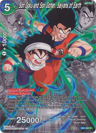 Son Goku and Son Gohan, Saiyans of Earth (Alternate Art) [DB1-091] | Rock City Comics