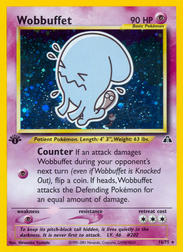 Wobbuffet (16/75) [Neo Discovery 1st Edition] | Rock City Comics