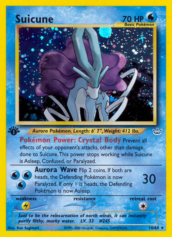 Suicune (14/64) [Neo Revelation 1st Edition] | Rock City Comics