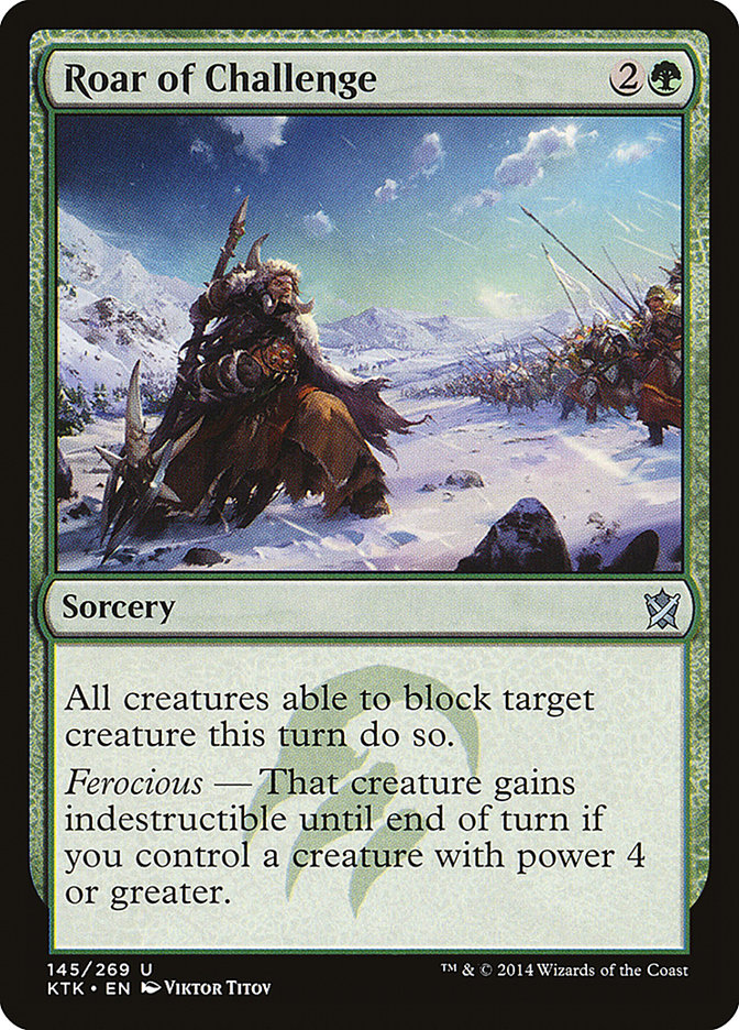 Roar of Challenge [Khans of Tarkir] | Rock City Comics