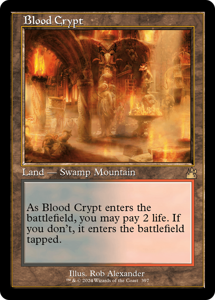 Blood Crypt (Retro) [Ravnica Remastered] | Rock City Comics