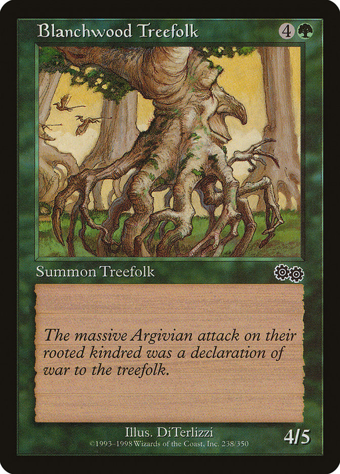 Blanchwood Treefolk [Urza's Saga] | Rock City Comics