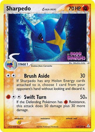 Sharpedo (53/110) (Delta Species) (Stamped) [EX: Holon Phantoms] | Rock City Comics