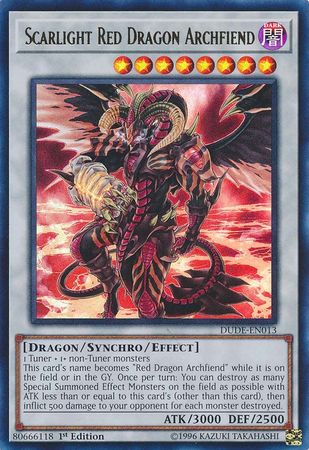 Scarlight Red Dragon Archfiend [DUDE-EN013] Ultra Rare | Rock City Comics