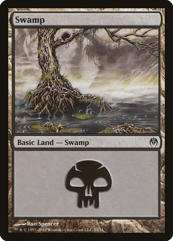 Swamp (34) [Duel Decks: Phyrexia vs. the Coalition] | Rock City Comics