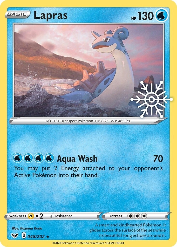 Lapras (048/202) (Holiday Calendar) [Sword & Shield: Base Set] | Rock City Comics