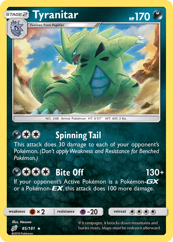 Tyranitar (85/181) [Sun & Moon: Team Up] | Rock City Comics