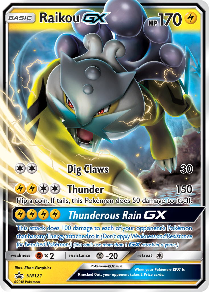 Raikou GX (SM121) [Sun & Moon: Black Star Promos] | Rock City Comics