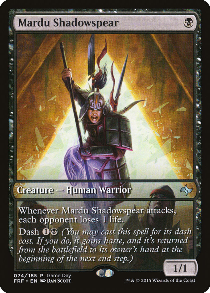 Mardu Shadowspear (Game Day) [Fate Reforged Promos] | Rock City Comics