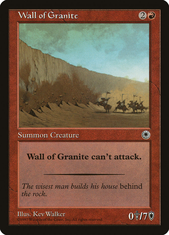 Wall of Granite [Portal] | Rock City Comics