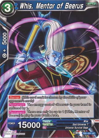 Whis, Mentor of Beerus [TB1-031] | Rock City Comics
