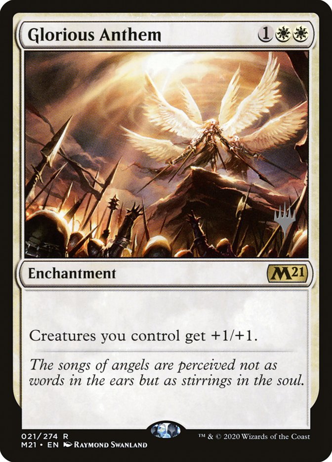 Glorious Anthem (Promo Pack) [Core Set 2021 Promos] | Rock City Comics