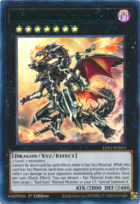 Red-Eyes Flare Metal Dragon (Green) [LDS1-EN015] Ultra Rare | Rock City Comics