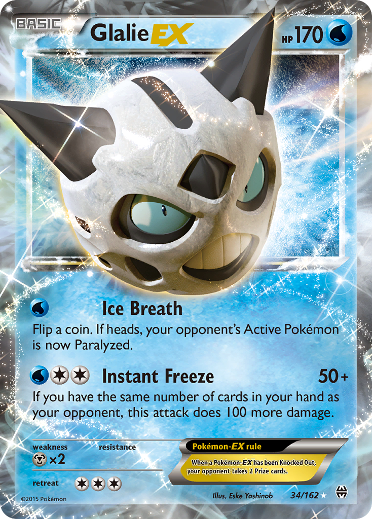 Glalie EX (34/162) [XY: BREAKthrough] | Rock City Comics