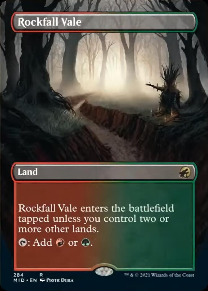 Rockfall Vale (Borderless) [Innistrad: Midnight Hunt] | Rock City Comics