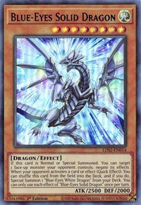 Blue-Eyes Solid Dragon (Blue) [LDS2-EN014] Ultra Rare | Rock City Comics